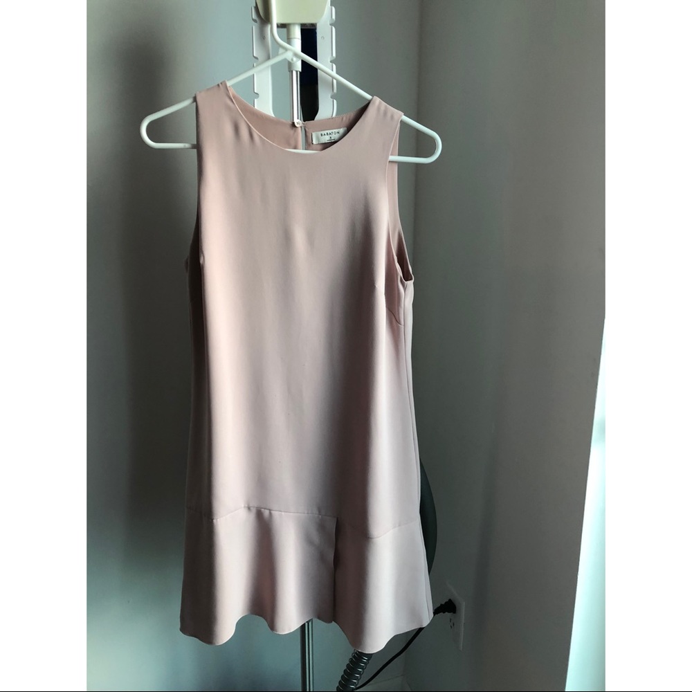 Flowy blush dress